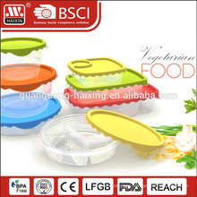 Round rectangular take away food plastic transparent box